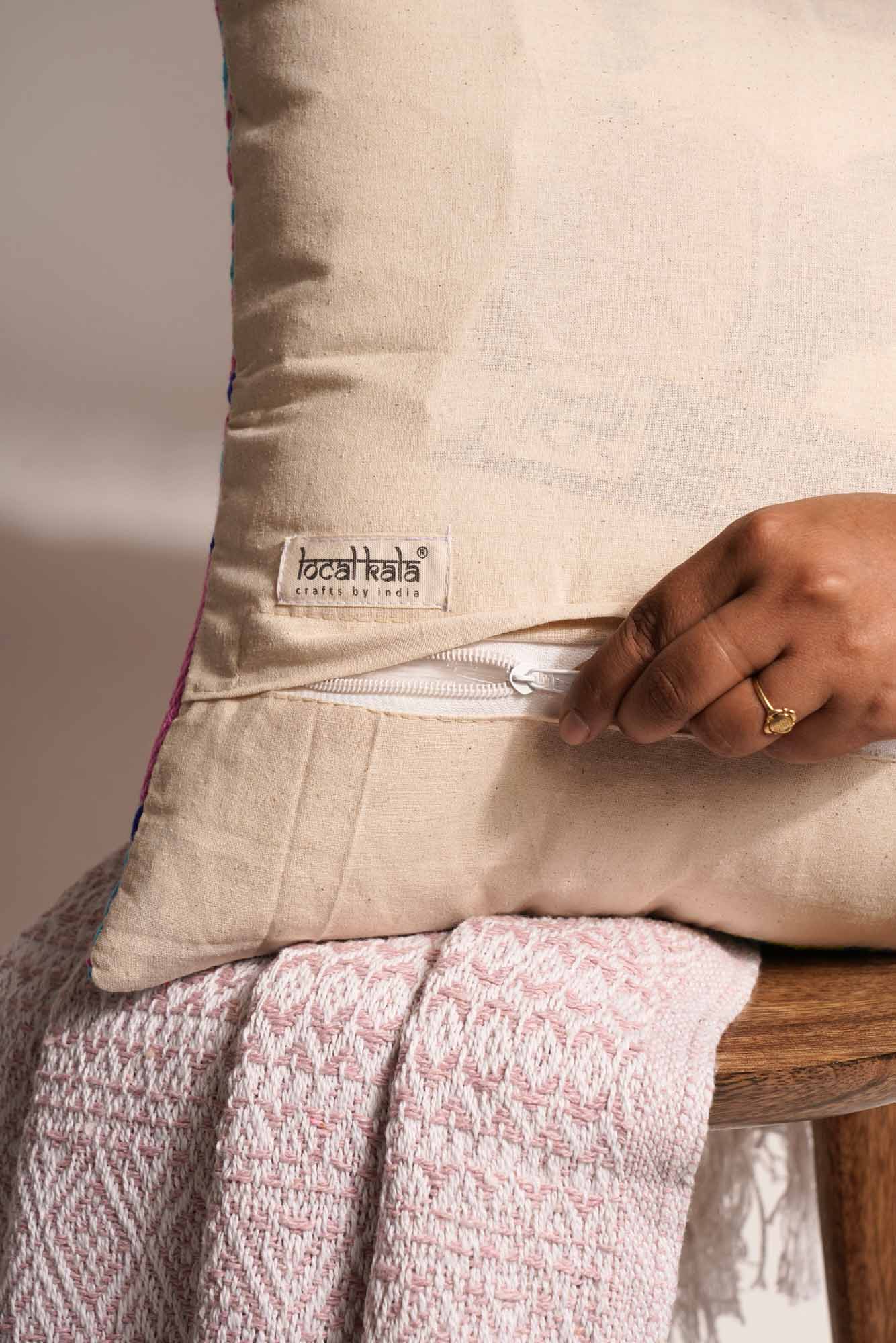 Colorburst Jacquard Cushion Cover