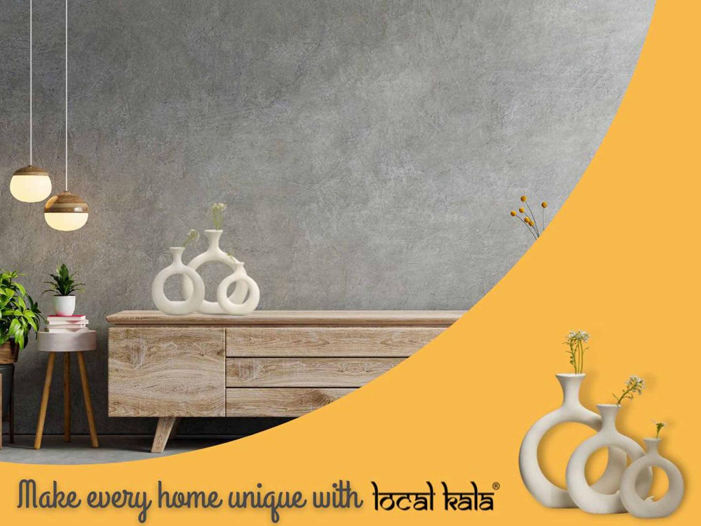 Premium Matte Minimal Little Donut Vases - Set of 3