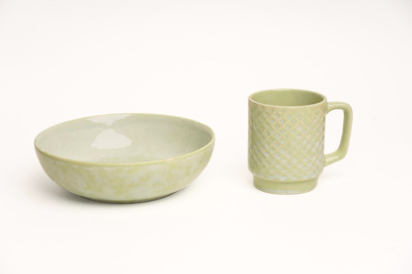 Morning Glory Breakfast Set - A Bowl & A Mug