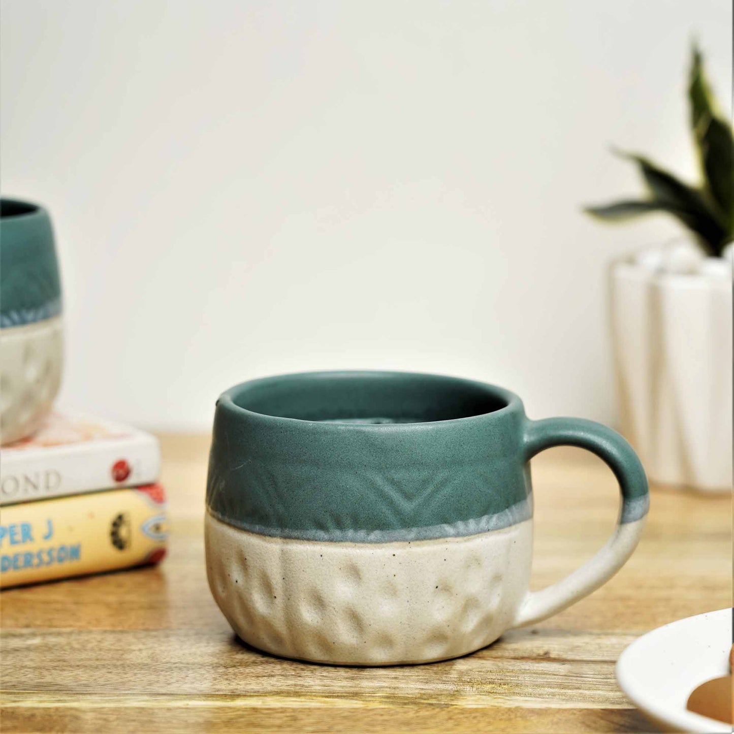 Earthy Matte Stout Hot Chocolate Mug - Teal