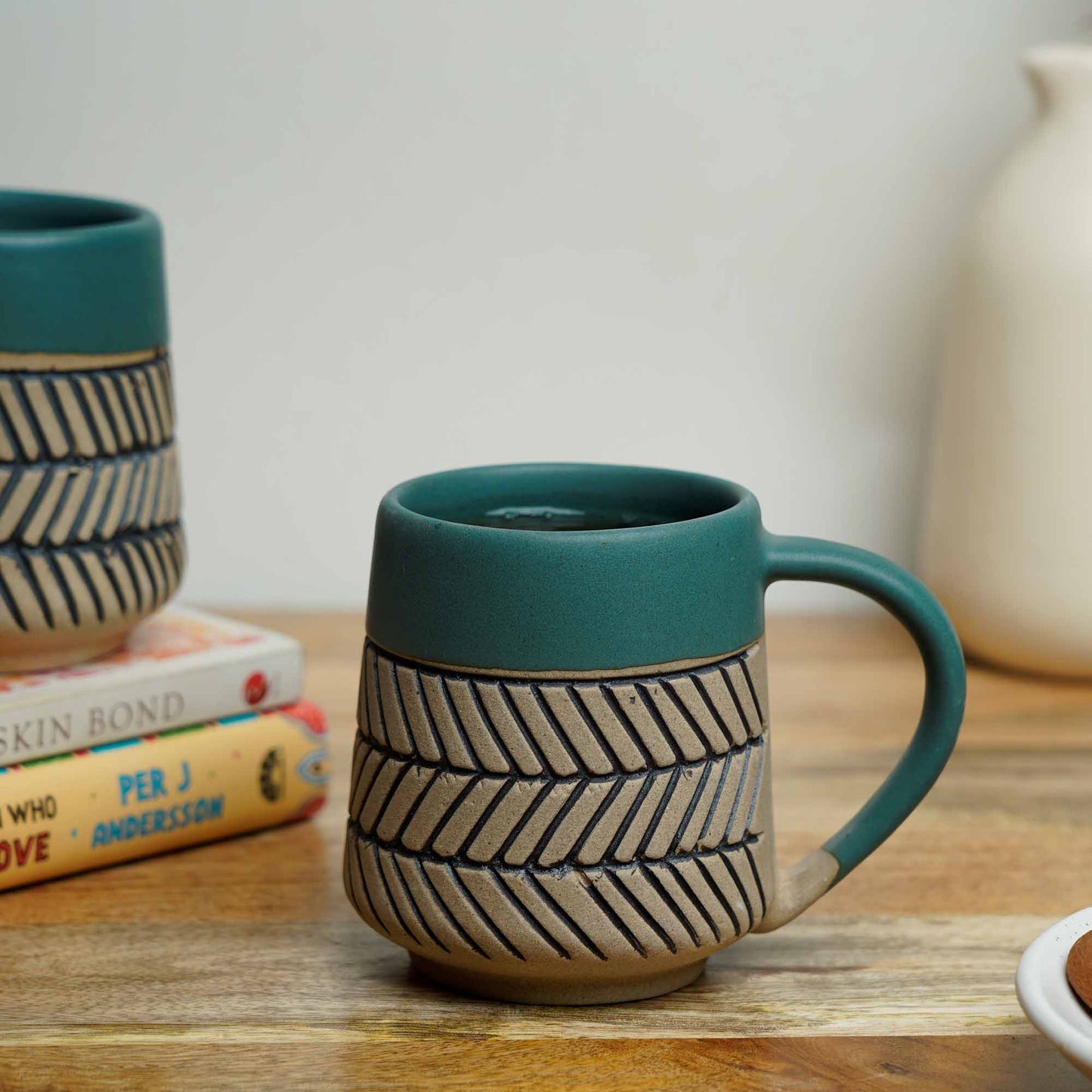 Earthy Matte Chevron Mug