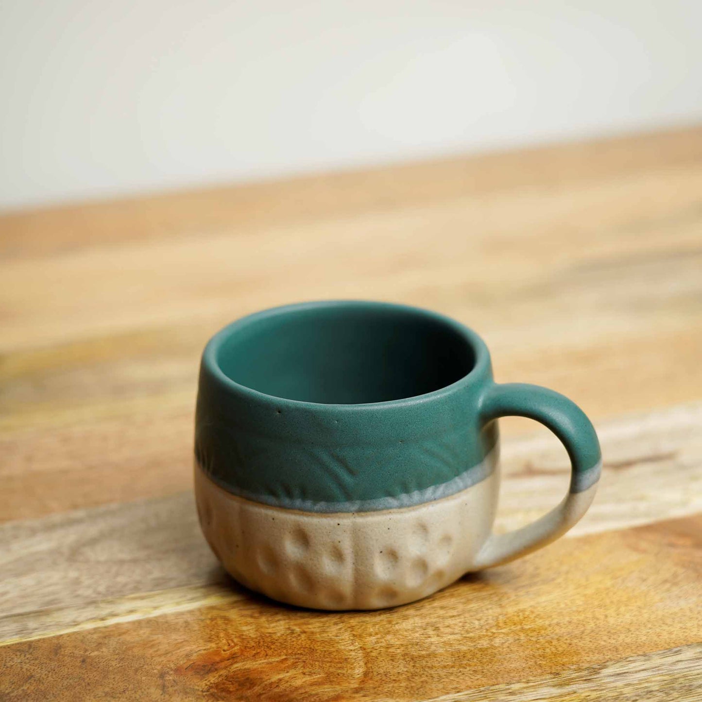 Earthy Matte Stout Hot Chocolate Mug - Teal