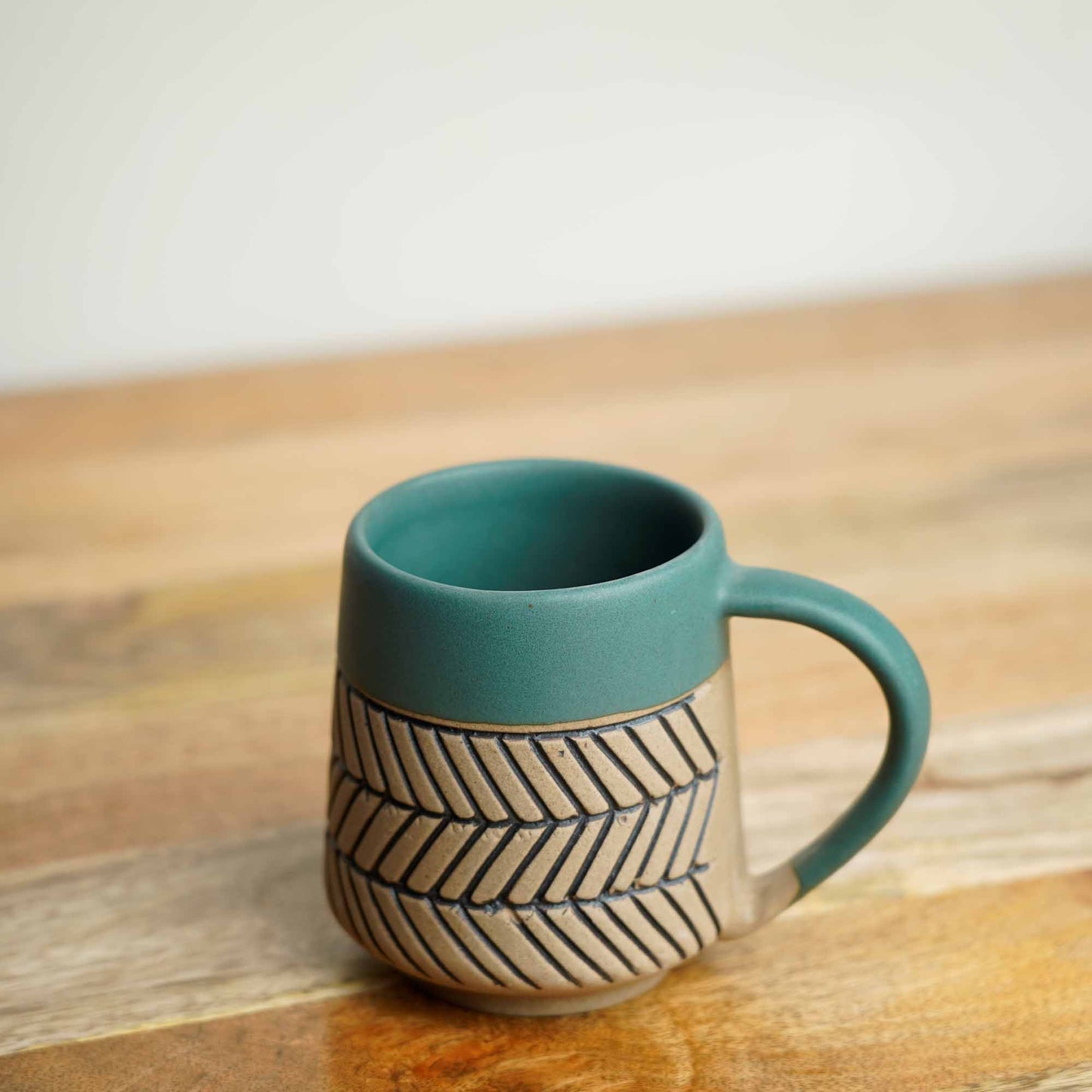 Earthy Matte Chevron Mug