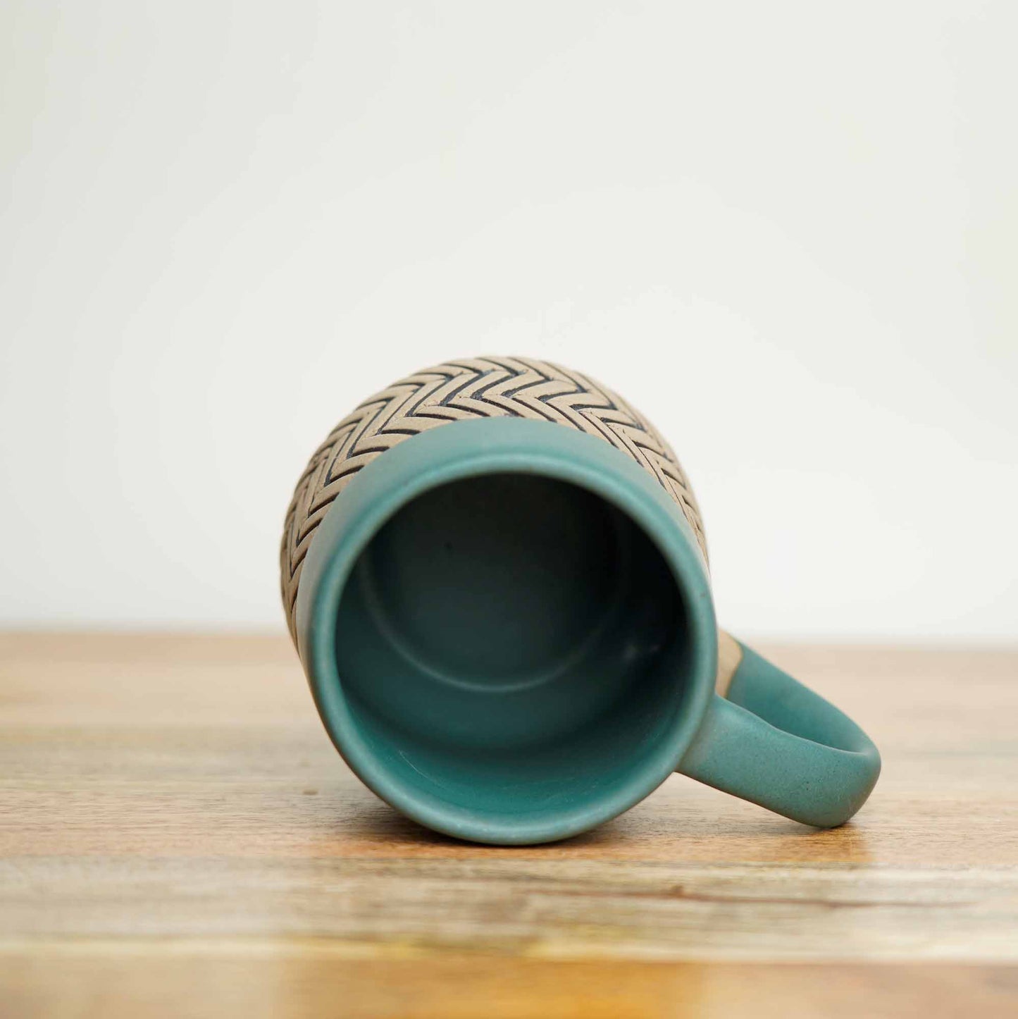 Earthy Matte Chevron Mug