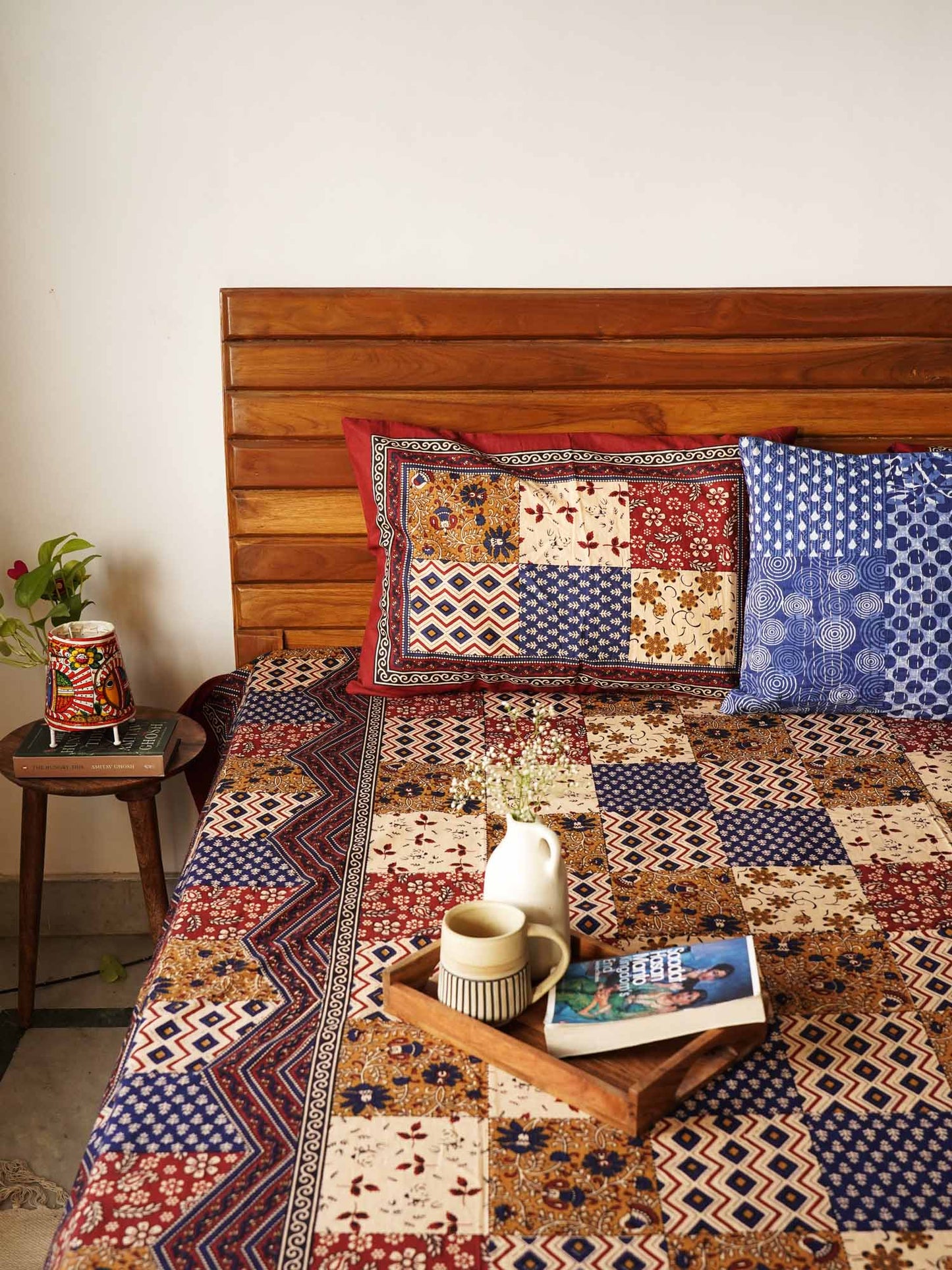 Kalamkari – Patchwork - Flat/Fitted Bedsheet (90x108 Inches)