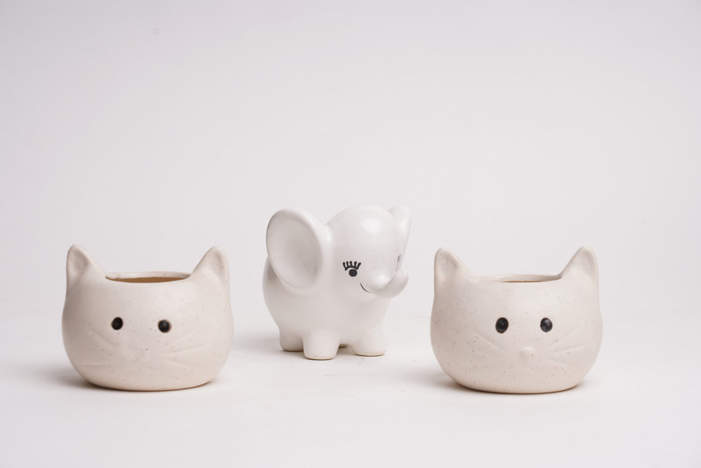 Cute Elephant & Crimsy Planter - Set of 3