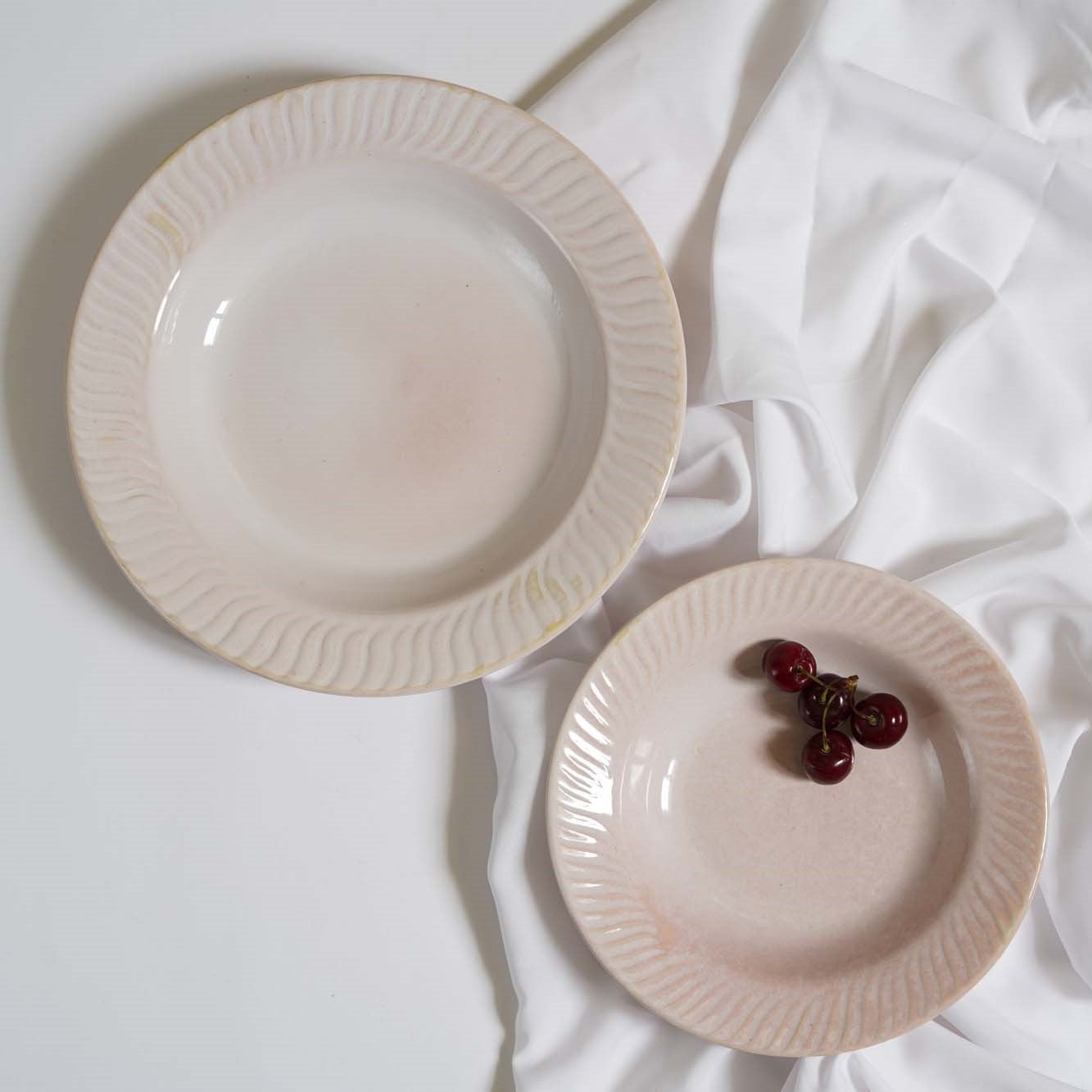 Pink Pasta Plate - Large - Set of 2