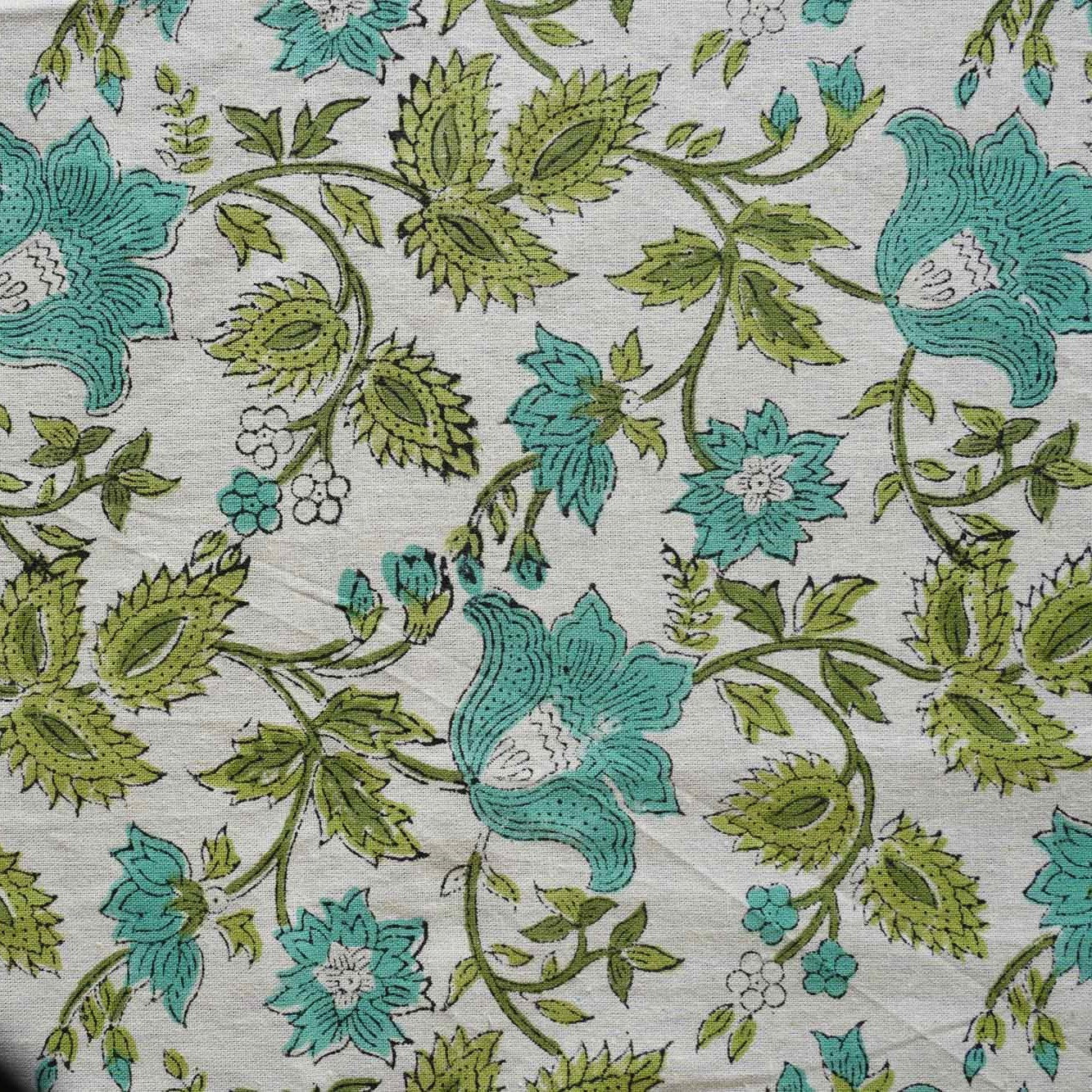 Jashn - E - Bahaaraa - Hand-block Bedsheet (100x108 Inches)