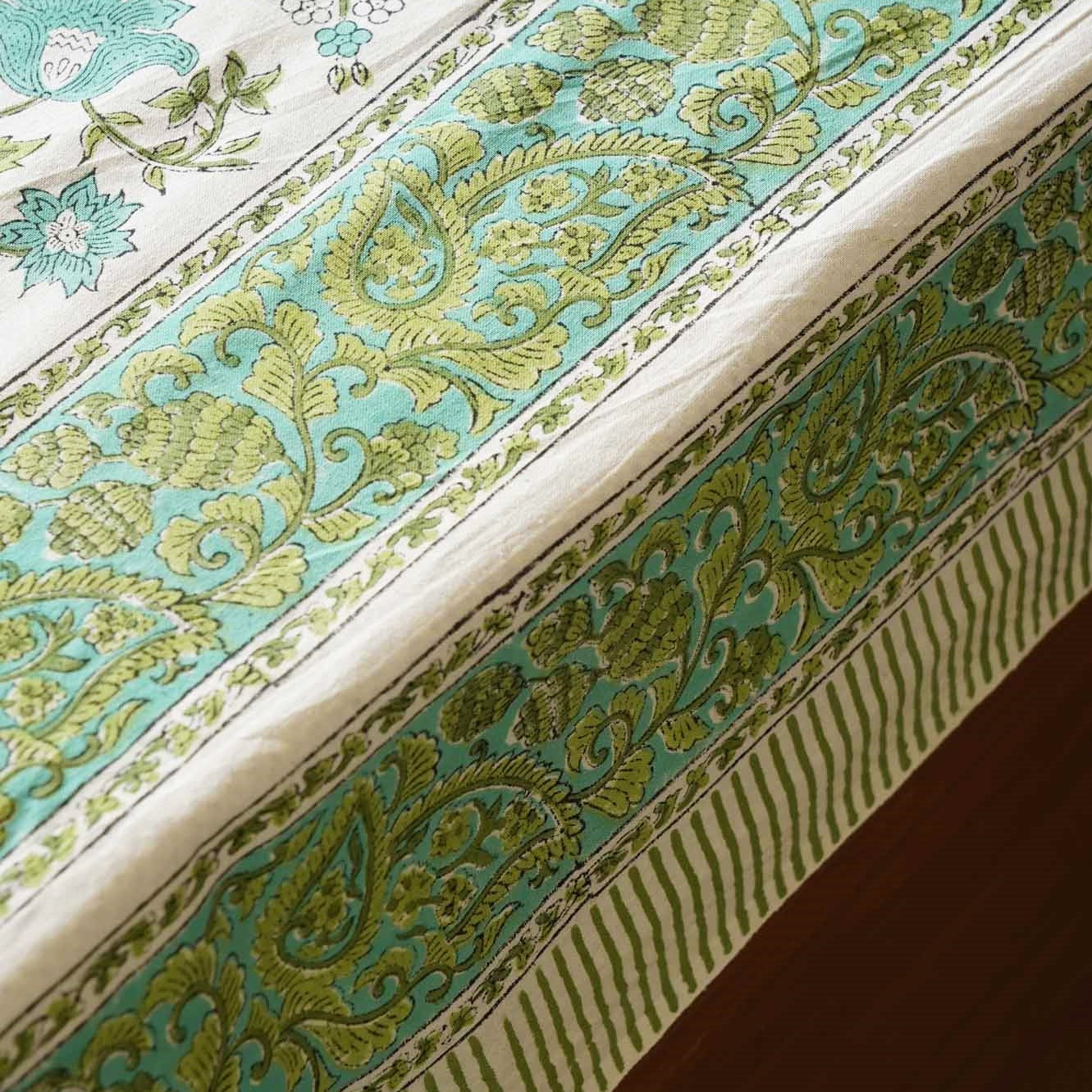 Jashn - E - Bahaaraa - Hand-block Bedsheet (100x108 Inches)