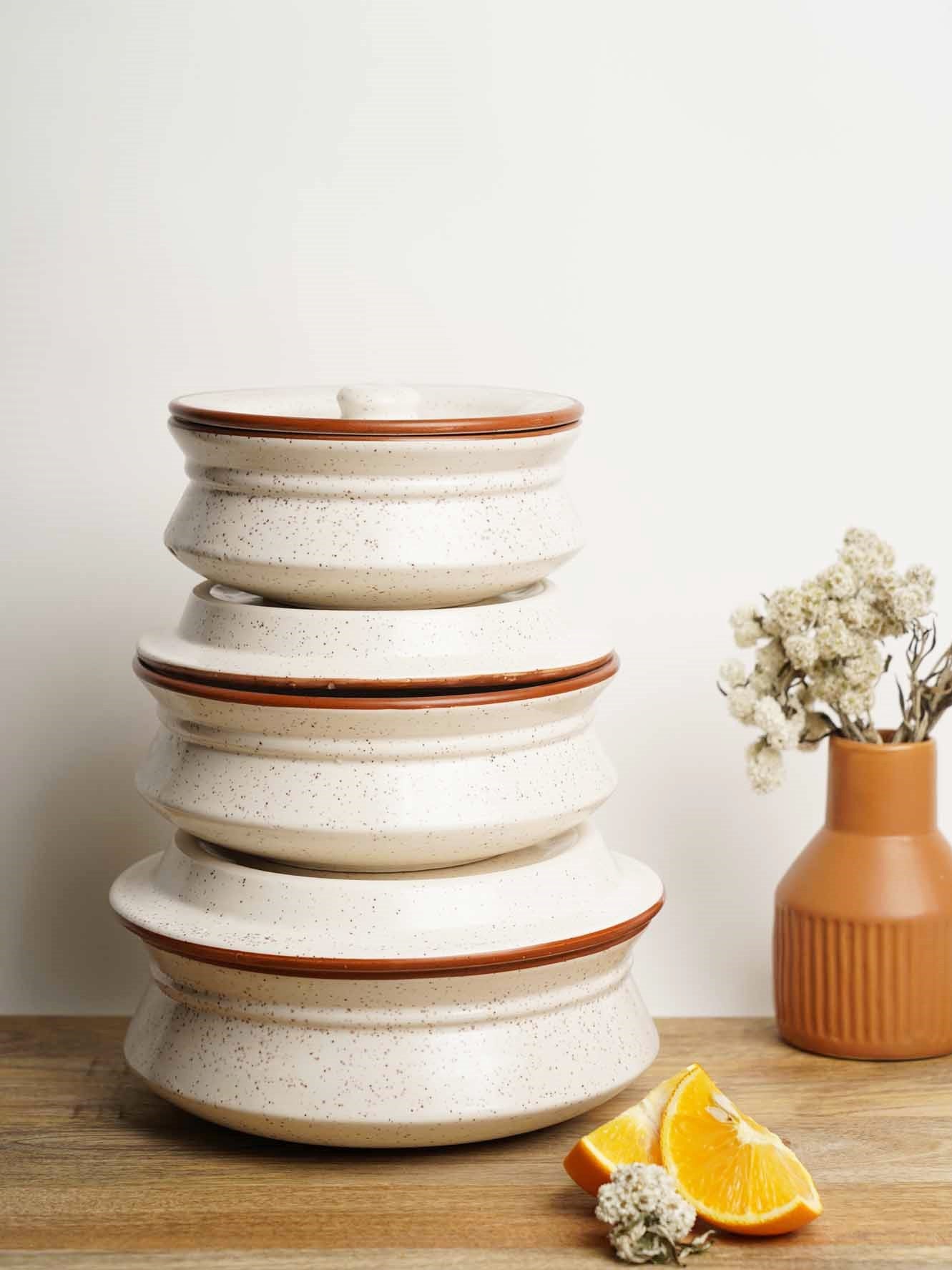 Cookie Crumble - Serving Bowls with Lid - Set of 3