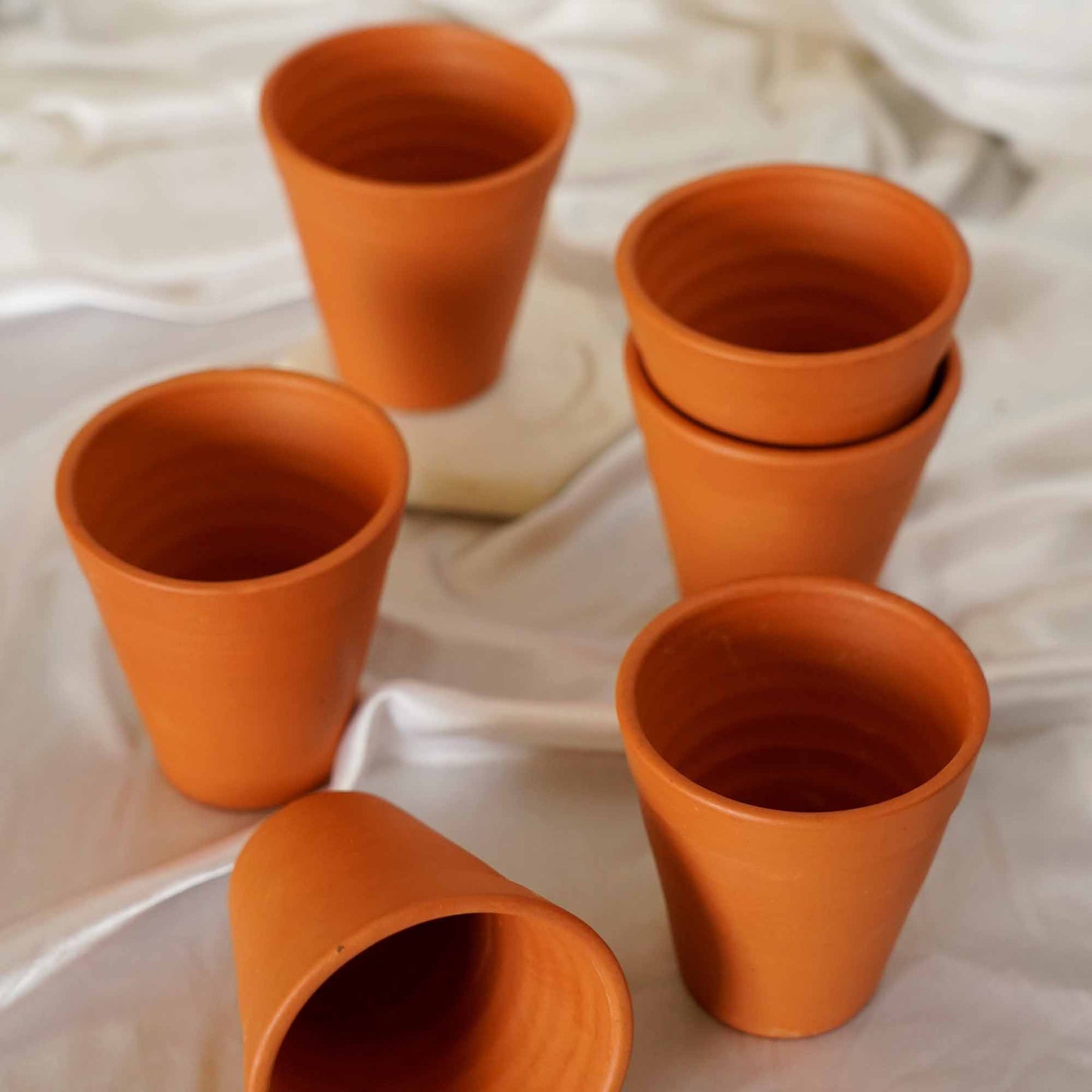 Terracotta Glasses I Kullhads - Set of 6