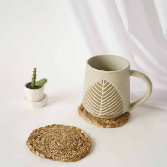 Jute Natural Coasters - Set of 2