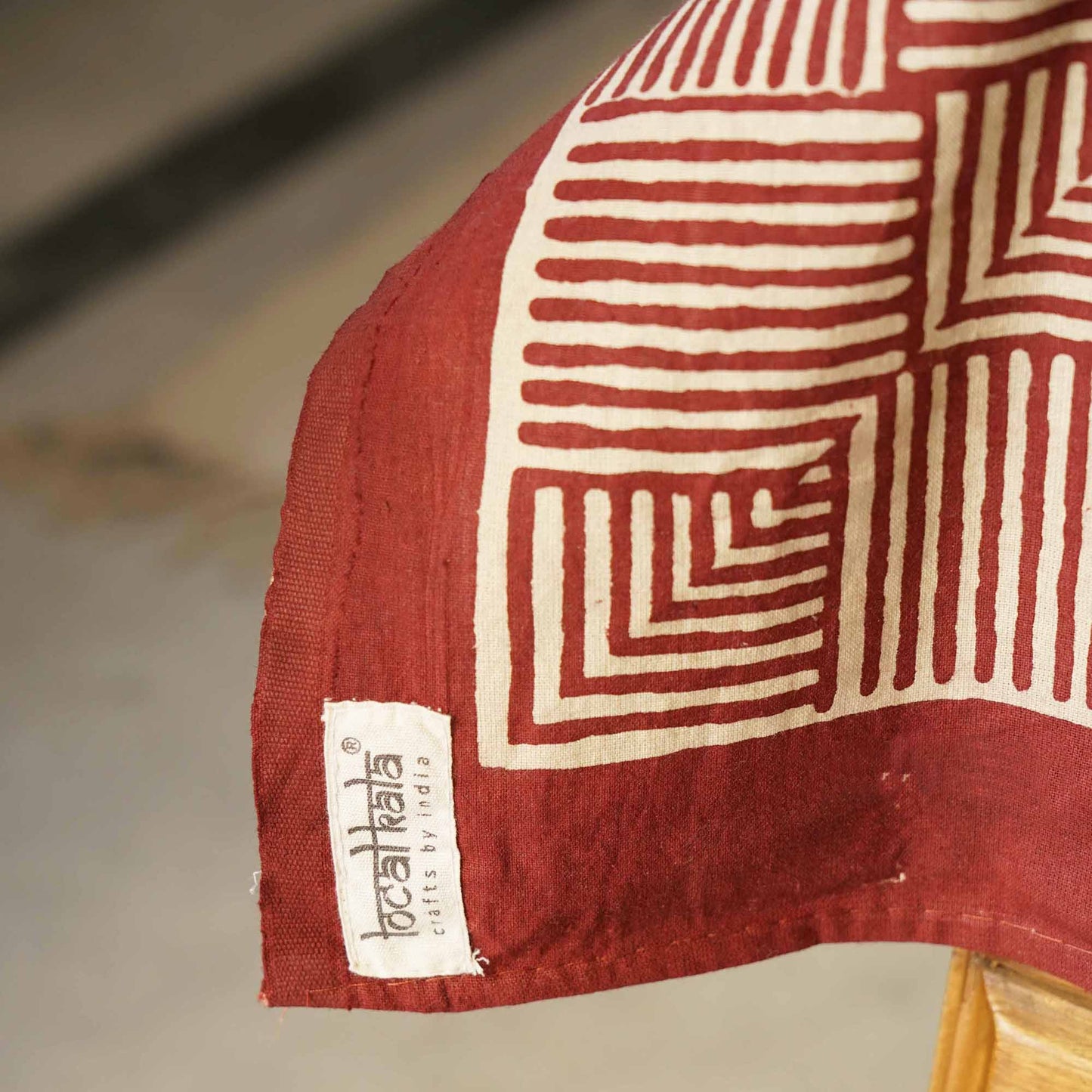Kalamkari – Maroon – Single Bed (60x90) I Flat I Fitted Bedsheet (90x108 Inches)