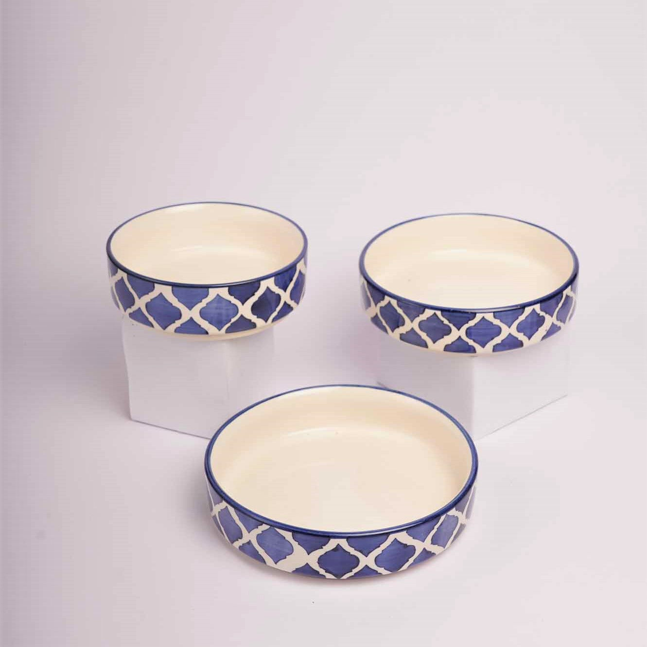 Blue Moroccan Salad I Baking Trays – Set of 3