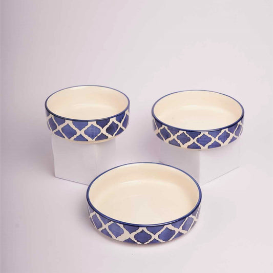 Blue Moroccan Salad I Baking Trays – Set of 3