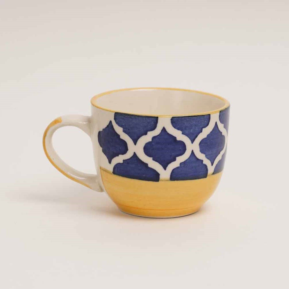 Moroccan Tea Set - Set of 6 Tea Cups & 6 Saucers
