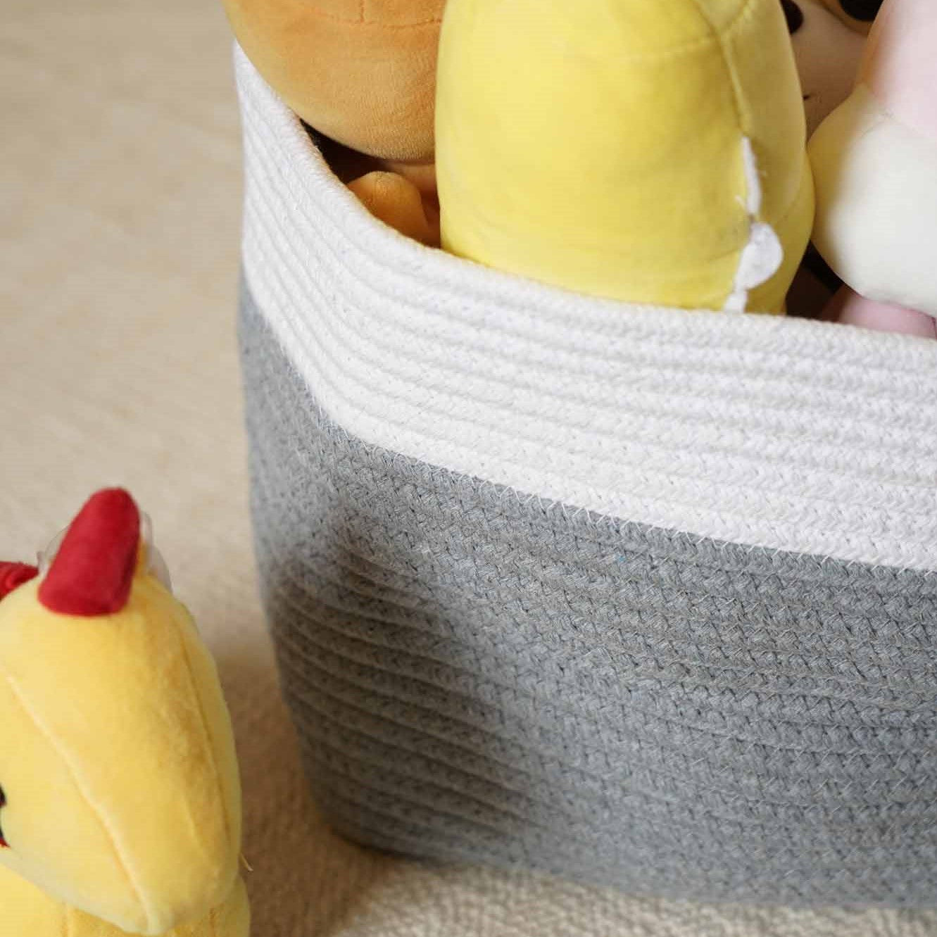 Jute Cotton Planter I Storage I Laundry Rectangular Basket