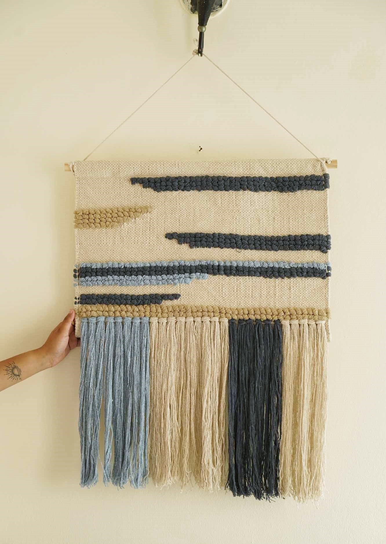 Sky Meets Shore Handwoven Wall Hanging