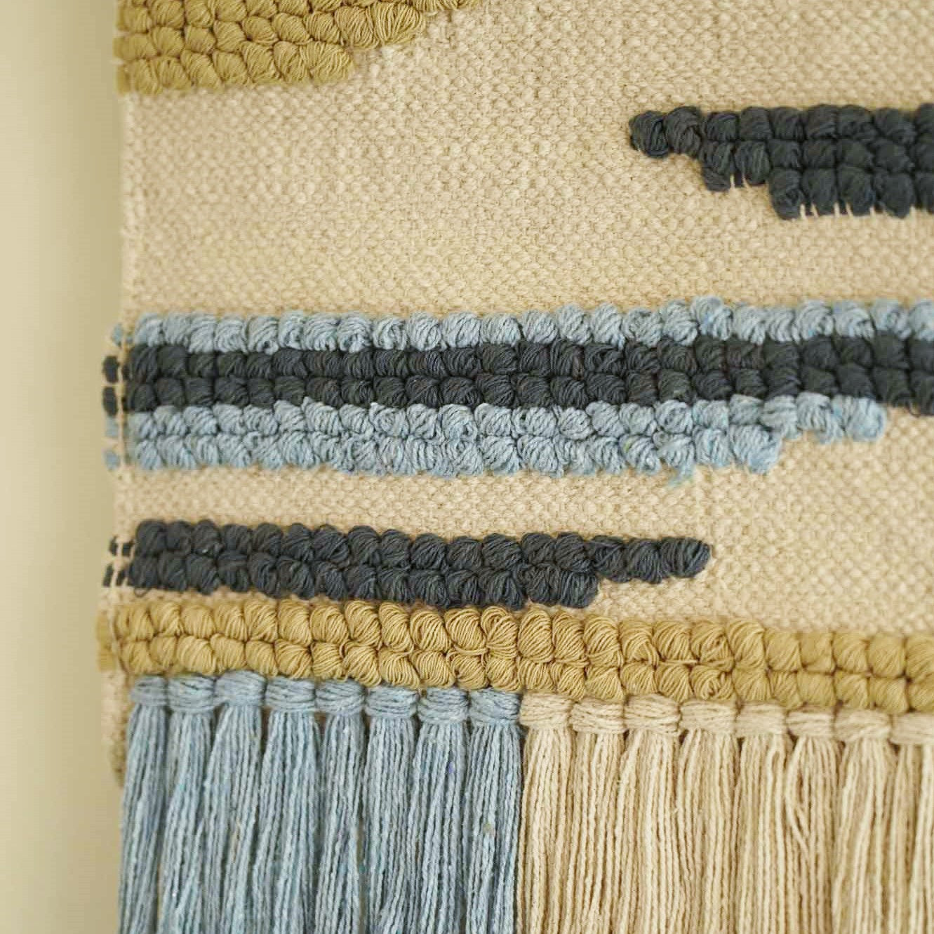 Sky Meets Shore Handwoven Wall Hanging