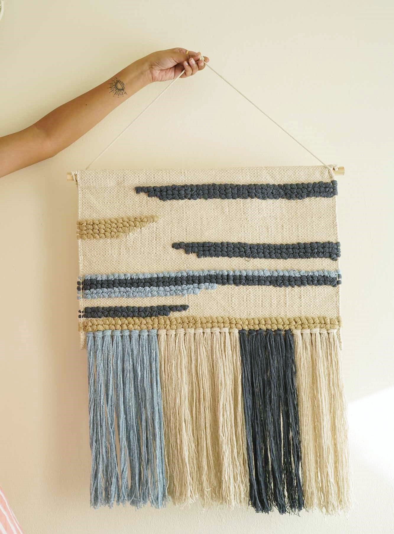 Sky Meets Shore Handwoven Wall Hanging