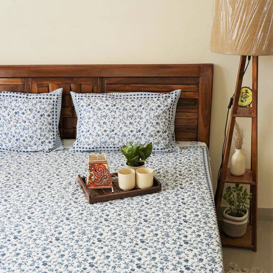 Navika - Flat I Fitted Bedsheet (90x108 Inches)