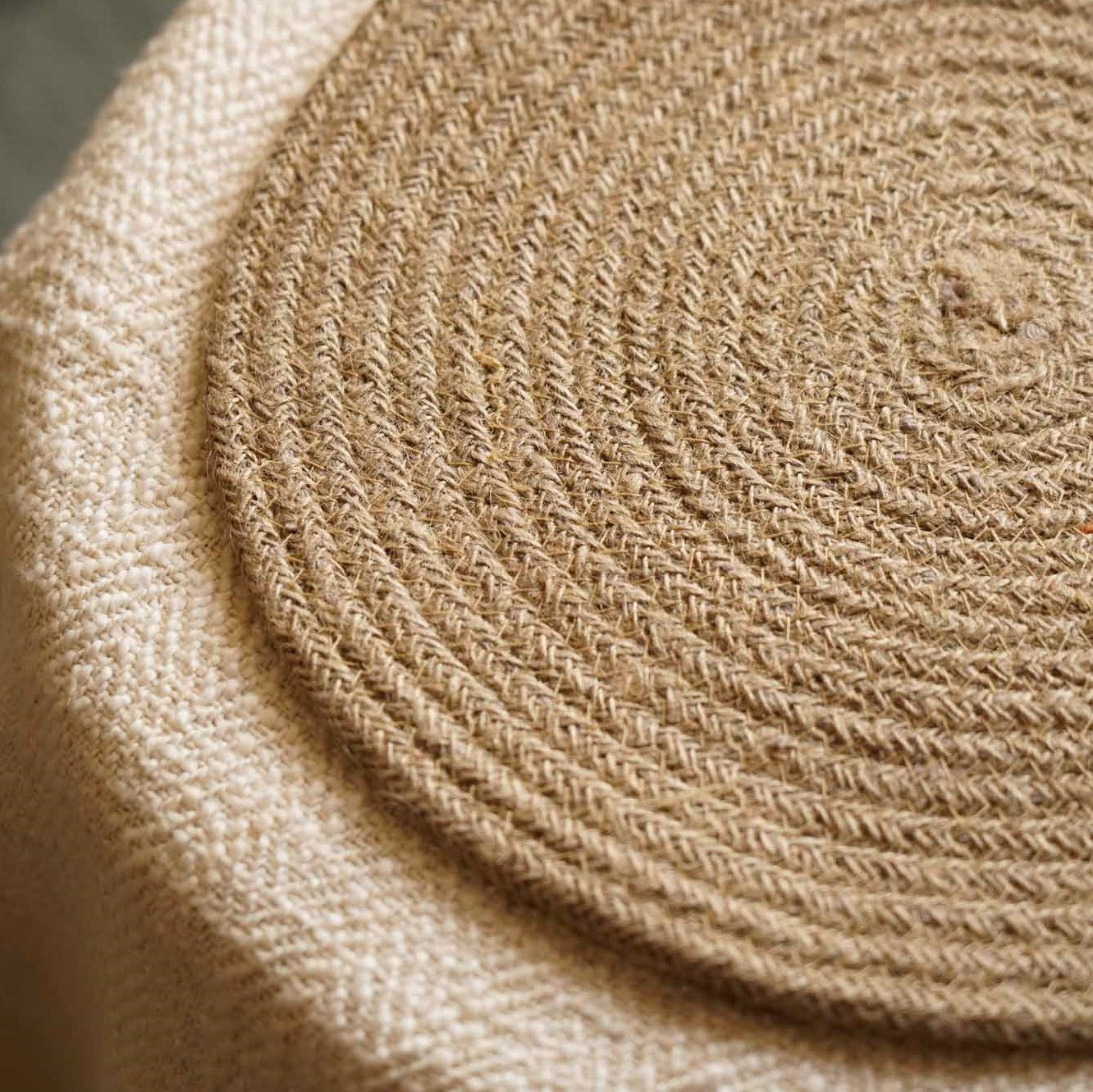 Jute Placemat I Trivet - 12 Inches - Pack of 1, 2 and 6