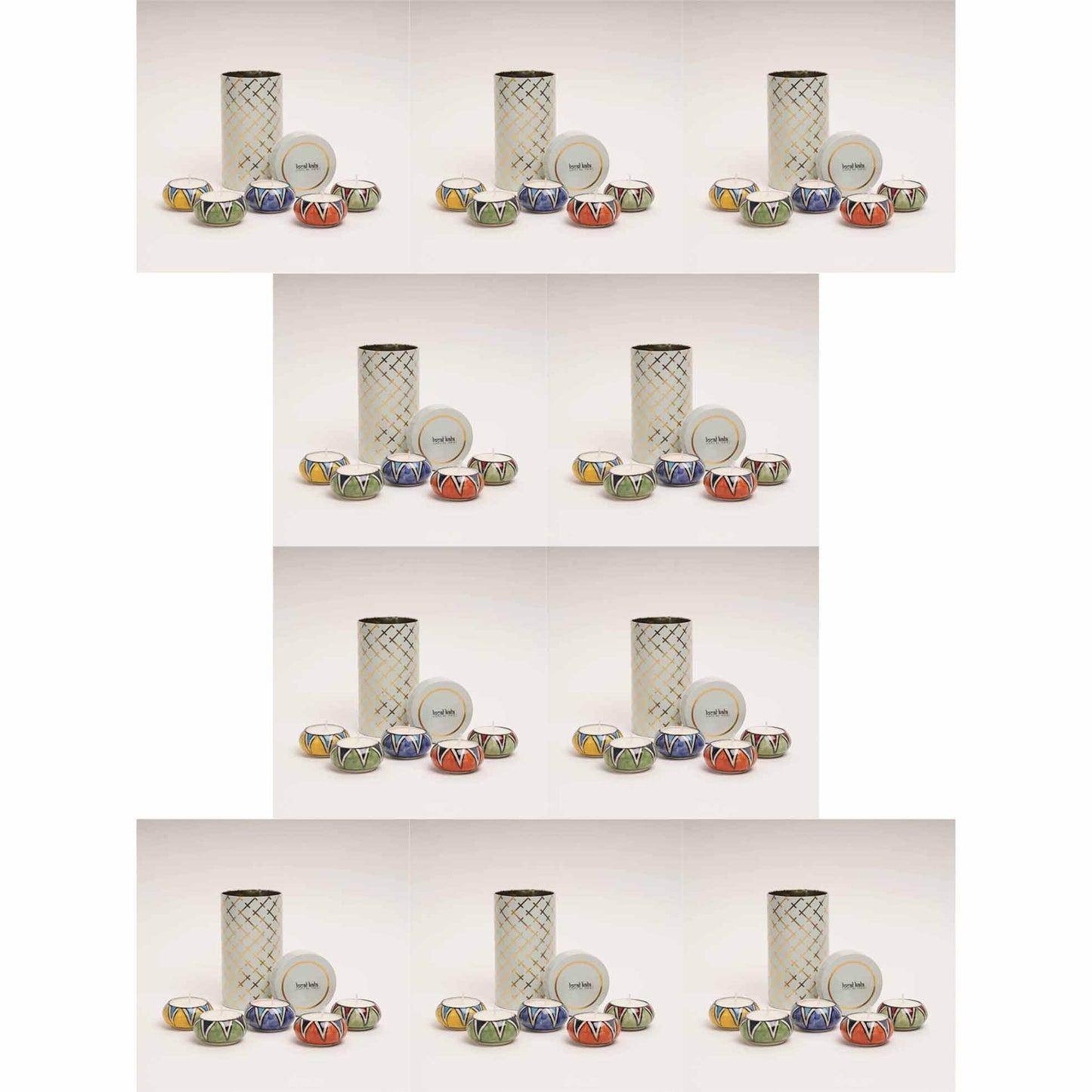 Scented Tea Lights Gift Hamper - Set of 5 with an Air tight jar