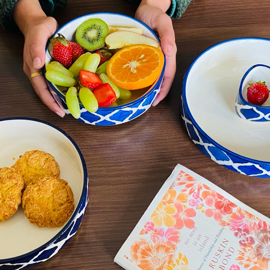 Blue Moroccan Salad I Baking Trays – Set of 3