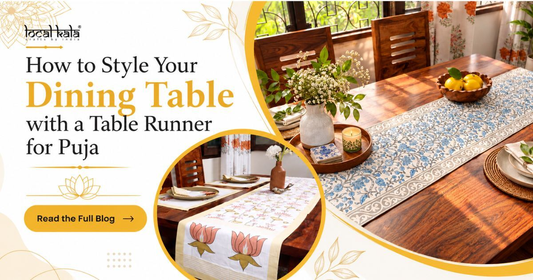 How to Style Your Dining Table with a Table Runner for Puja