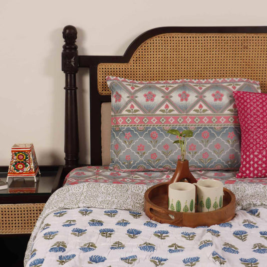 Neela Phool - Single Bed Razai I Comforter