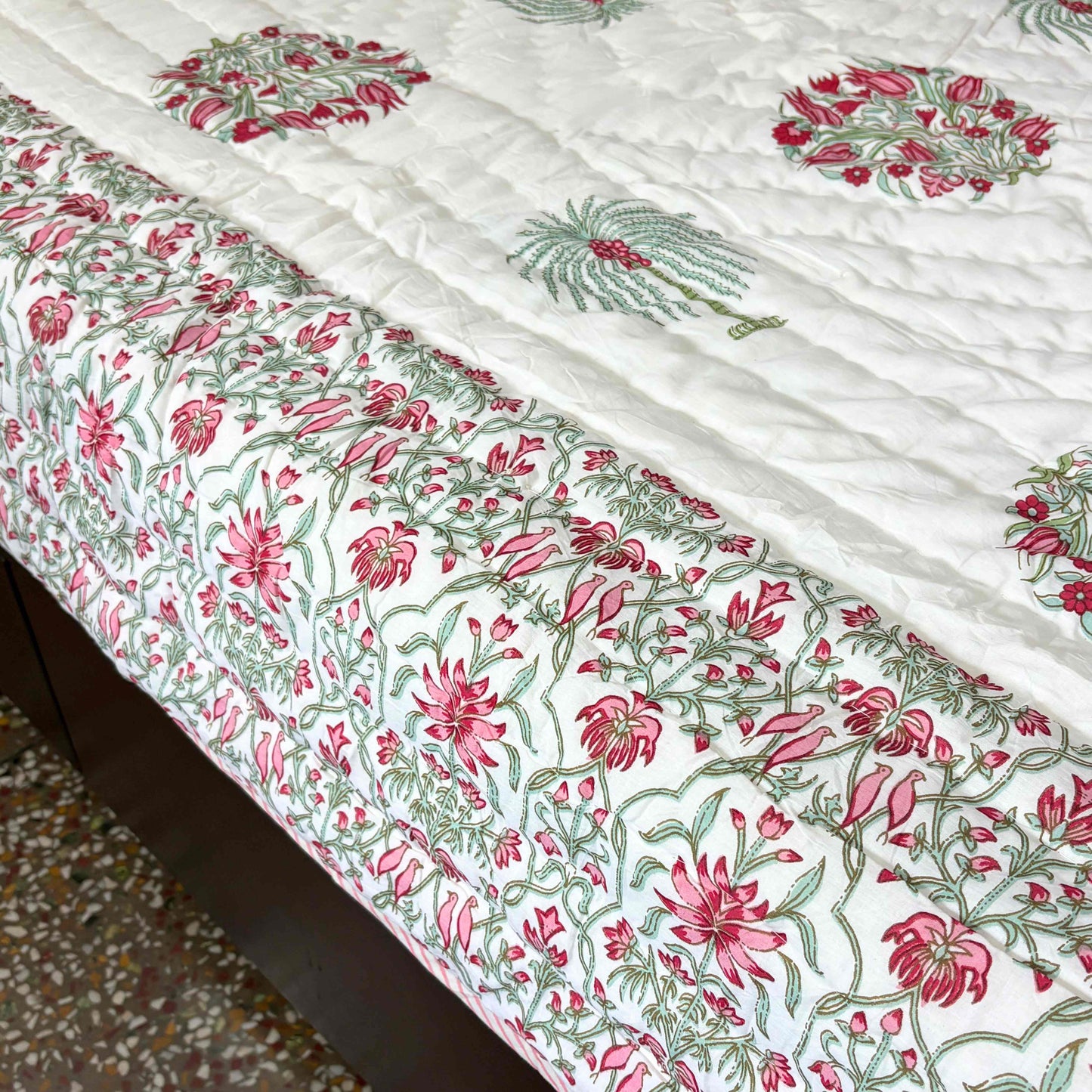 Ananta Pink- Double Bed Razai/ Comforter