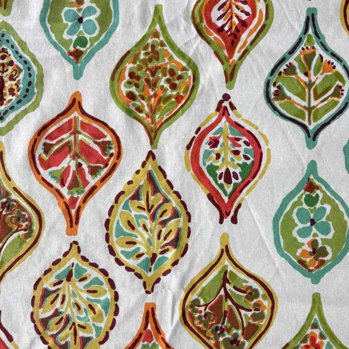 Candy Orange - Flat I Fitted Bedsheet (108x108 Inches)