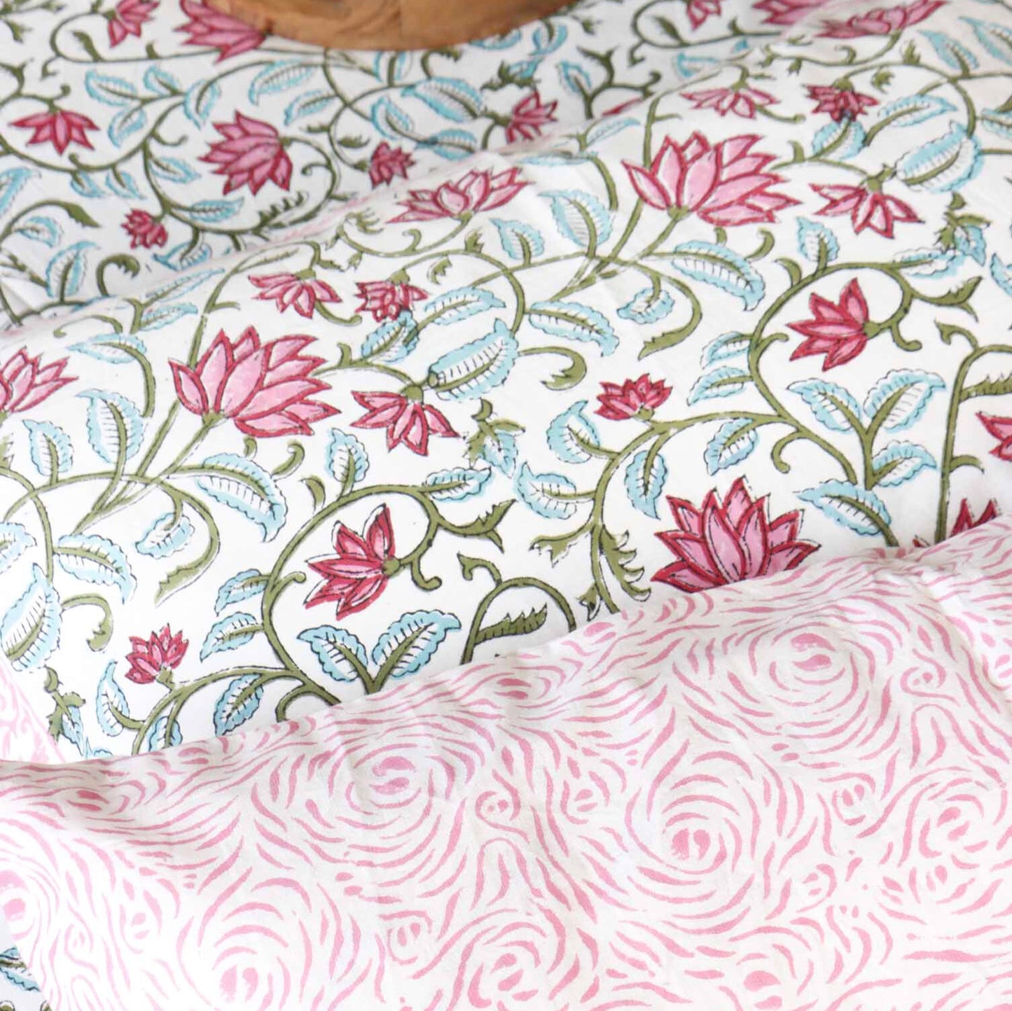 Pakeezah - Hand block Bedsheet (108x108 Inches and 100x108)