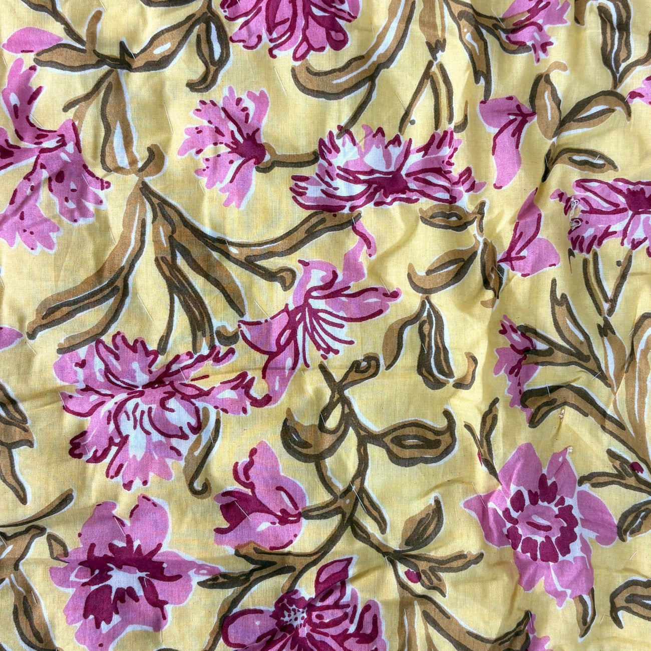Baagh Yellow- Double Bed Razai/ Comforter