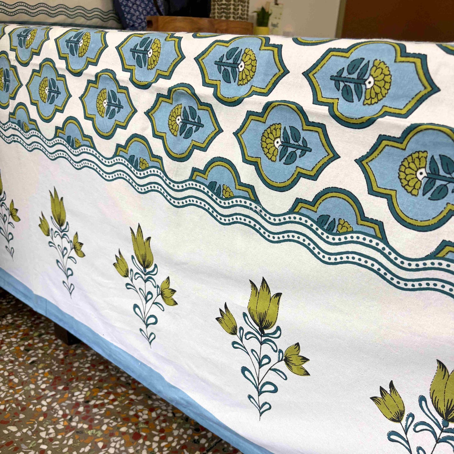 Rangriti - Flat I Fitted Bedsheet (108x108 Inches)