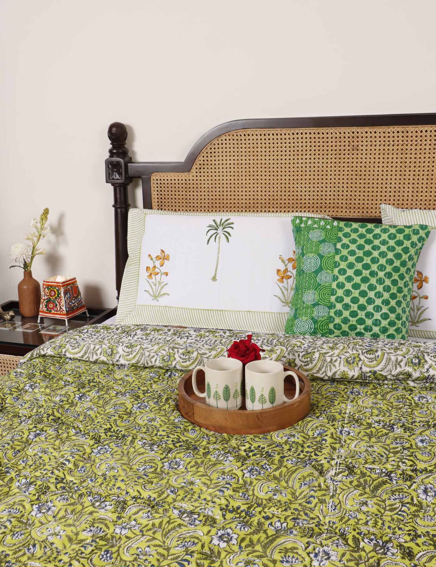 Phulwari - Handblock Razai