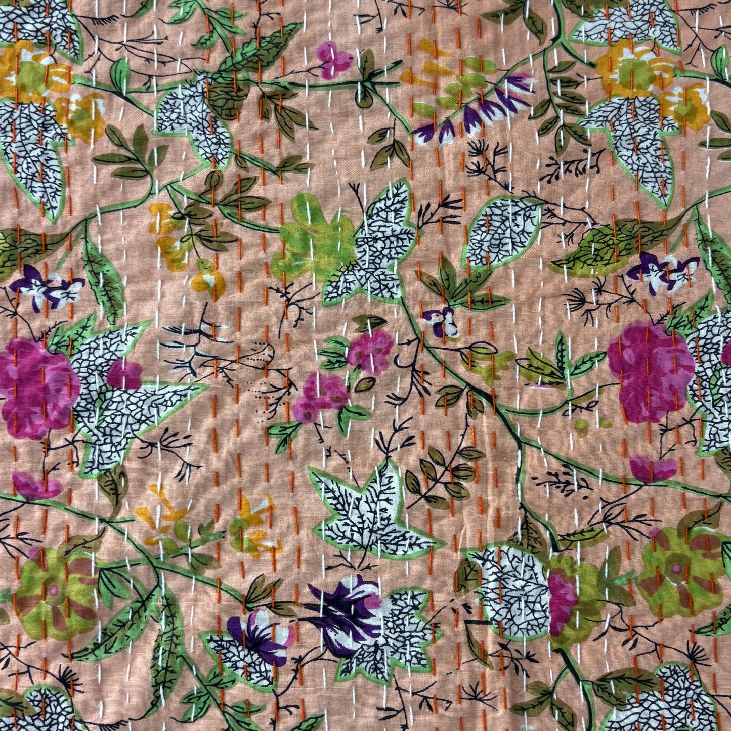 Baaghbani - Kantha Stitch Bedcover