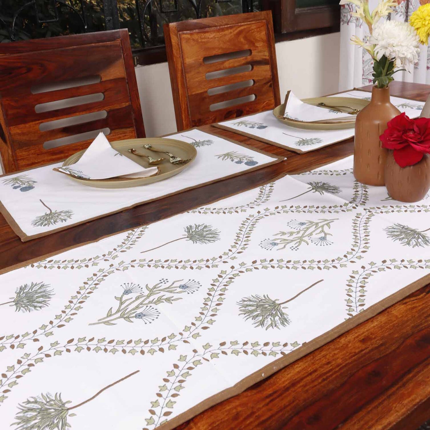 Bel Brown - Table Runner, Table Mats and Napkins