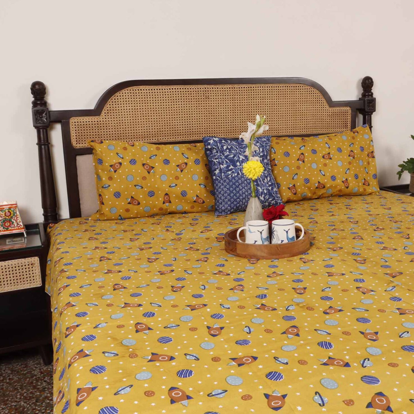 Rocket - Single Bed Bedsheet (60x90 Inches)
