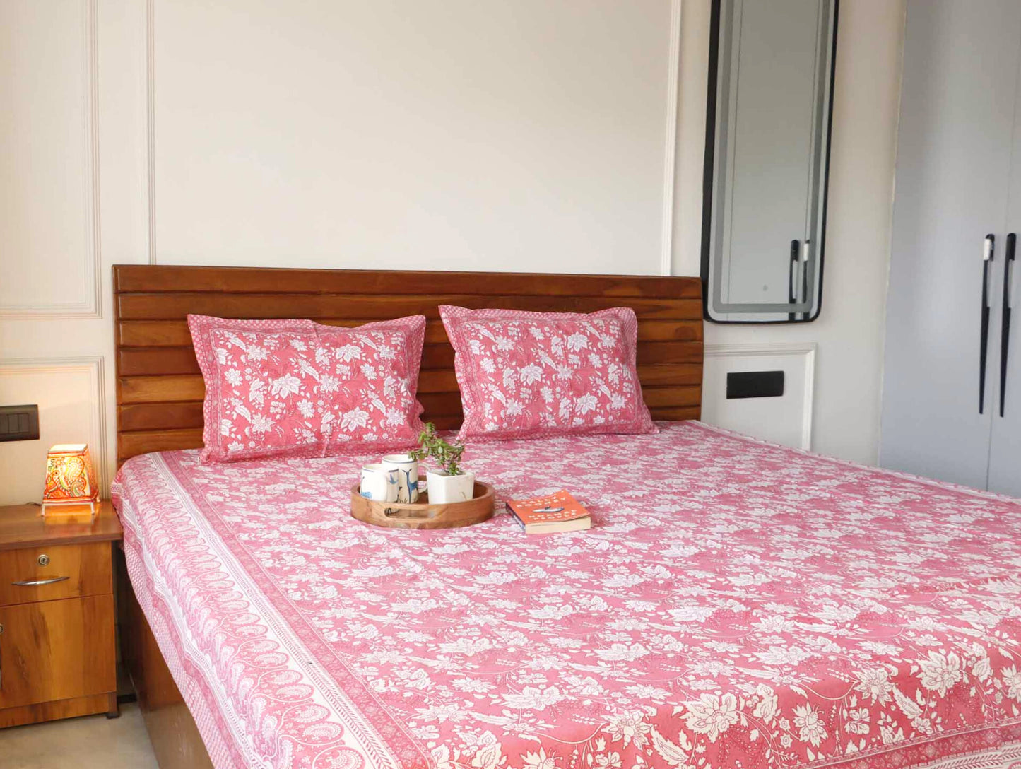 Rooh Afza  Flat I Fitted Bedsheet (90x108 Inches)