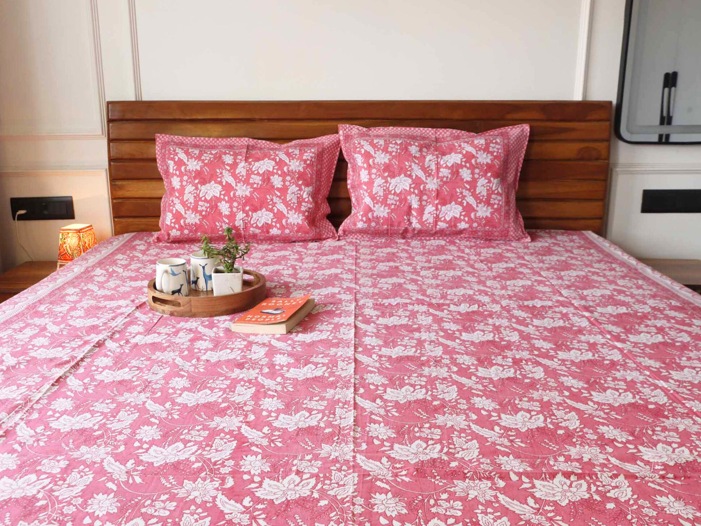 Rooh Afza  Flat I Fitted Bedsheet (90x108 Inches)