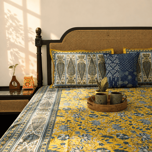 Kanak - Flat I Fitted Bedsheet (108x108 Inches)