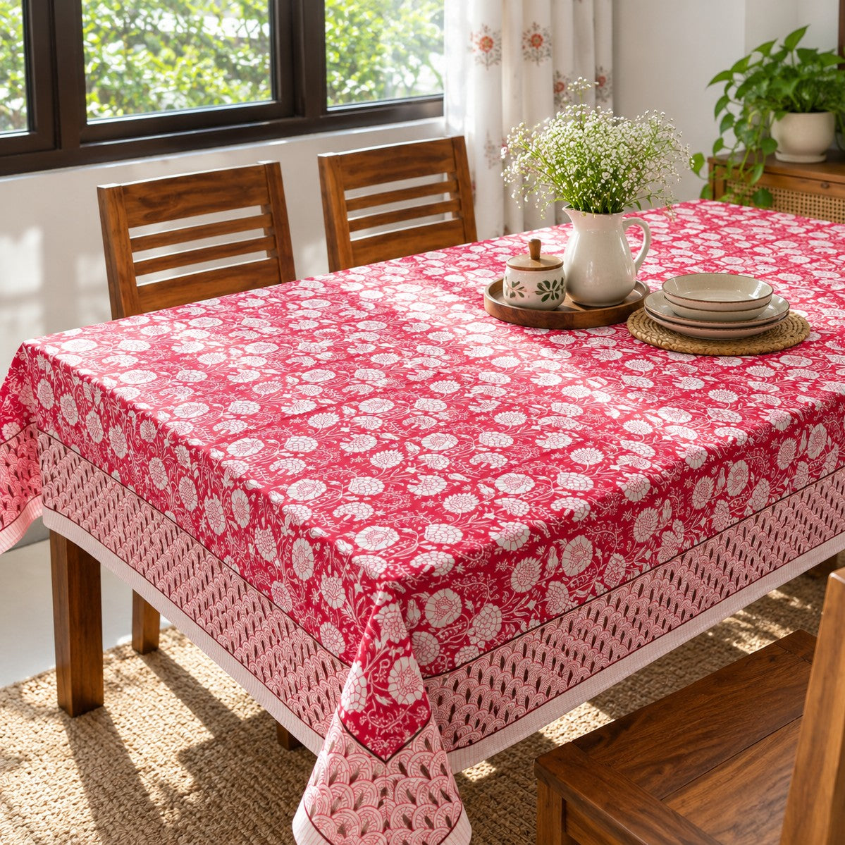 Root Afza - Six seater Dining Table Cover