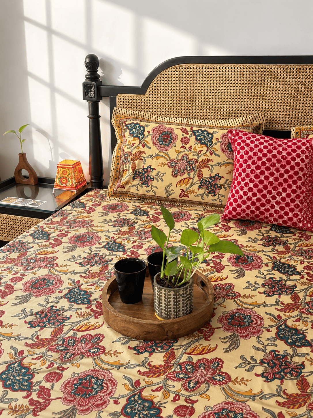 Chartlook Beige - Flat I Fitted Bedsheet (108x108 Inches)