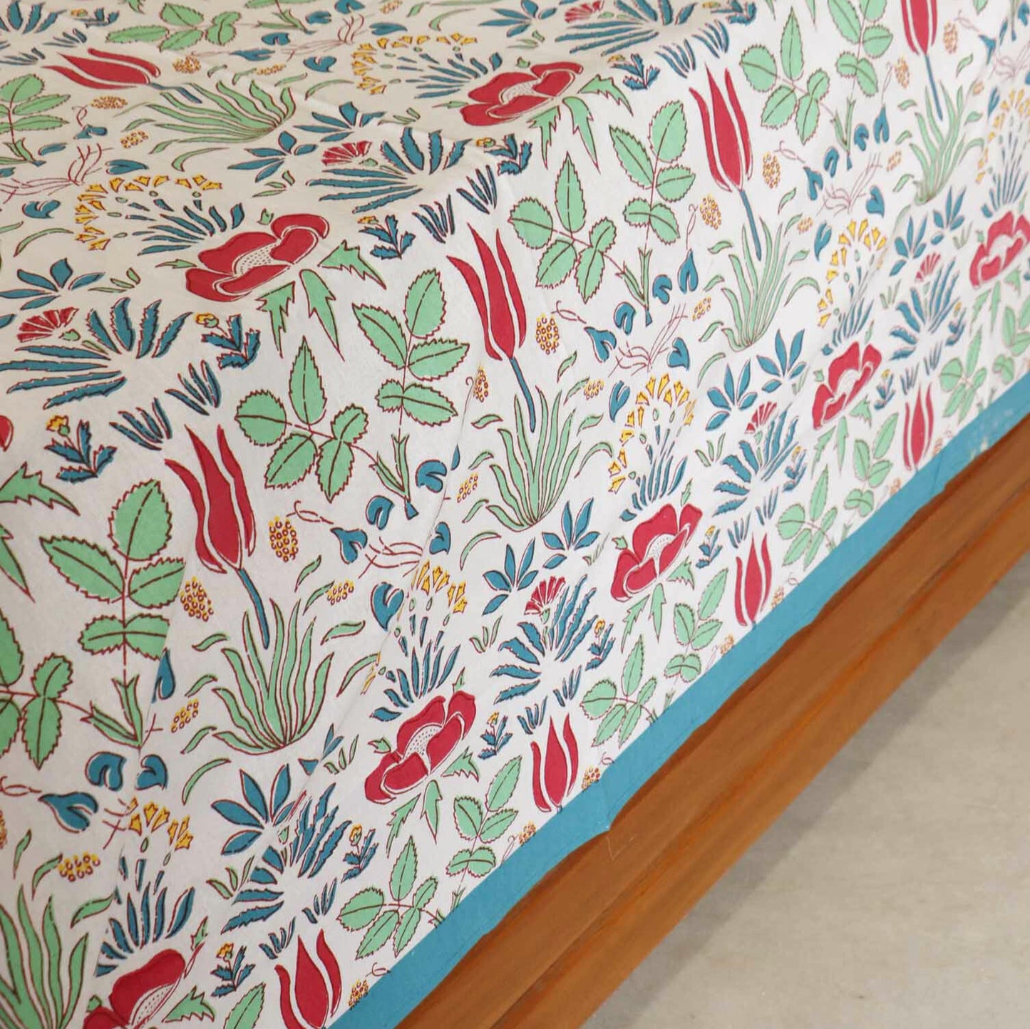 Lotus - Flat I Fitted Bedsheet (100x108 Inches)