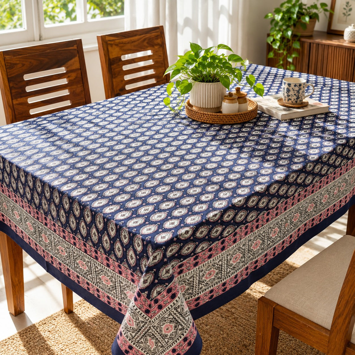 Parijaat - Six seater Dining Table Cover