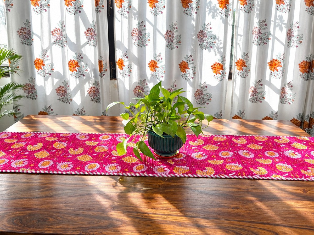 Gulab Jal - Quilted Table Runner