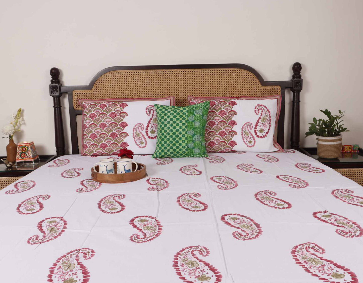 Ruhaani Maroon - (120x120 Inches)