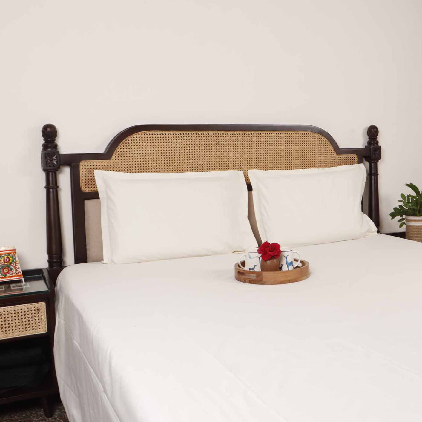 Pearl White - Bedsheet (108x108 Inches)