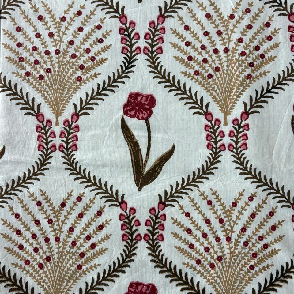 Pair of Single Bed Reversible Mul Dohar - Kyaari Red
